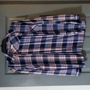 Pastel Flannel Button-down Shirt